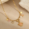 Wholesale Jewelry Marine Elements Turtle Pendant Stainless Steel 18K Gold Plated Necklace Fashion Animal Geometric Zodiac Design
