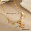 Wholesale Jewelry Marine Elements Turtle Pendant Stainless Steel 18K Gold Plated Necklace Fashion Animal Geometric Zodiac Design