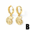 Wholesale Jewelry Marine Series Whale Shell Conch Pendant Earrings For Women Copper Electroplated