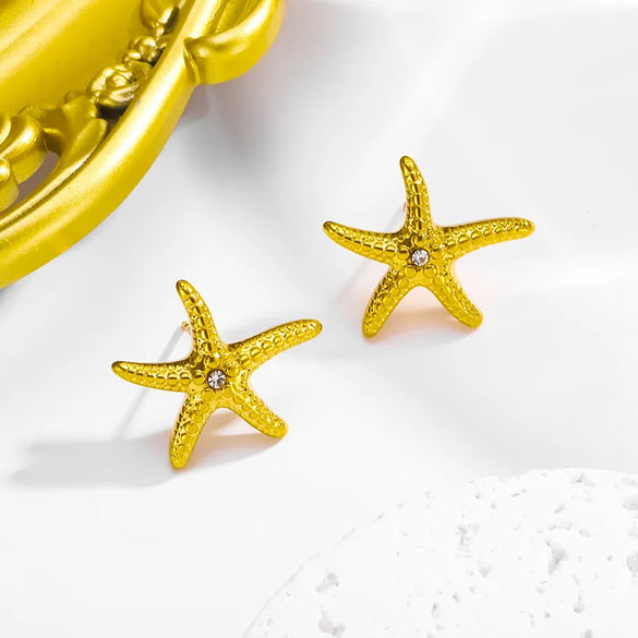 Wholesale Jewelry Marine Style Beach Ocean 304 Stainless Steel 14K Gold Plated 18K Gold Plated Bracelets Necklace Curb Necklace