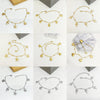 Wholesale Jewelry Marine Style Commute Starfish Dolphin Shell 201 Stainless Steel Gold Plated Anklet