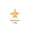 Wholesale Jewelry Marine Style Stainless Steel Turtle Seahorse Shell Crab Pendant Jewelry Accessories Electroplated