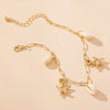 Wholesale Jewelry Marine Style Starfish Alloy Shell Anklet