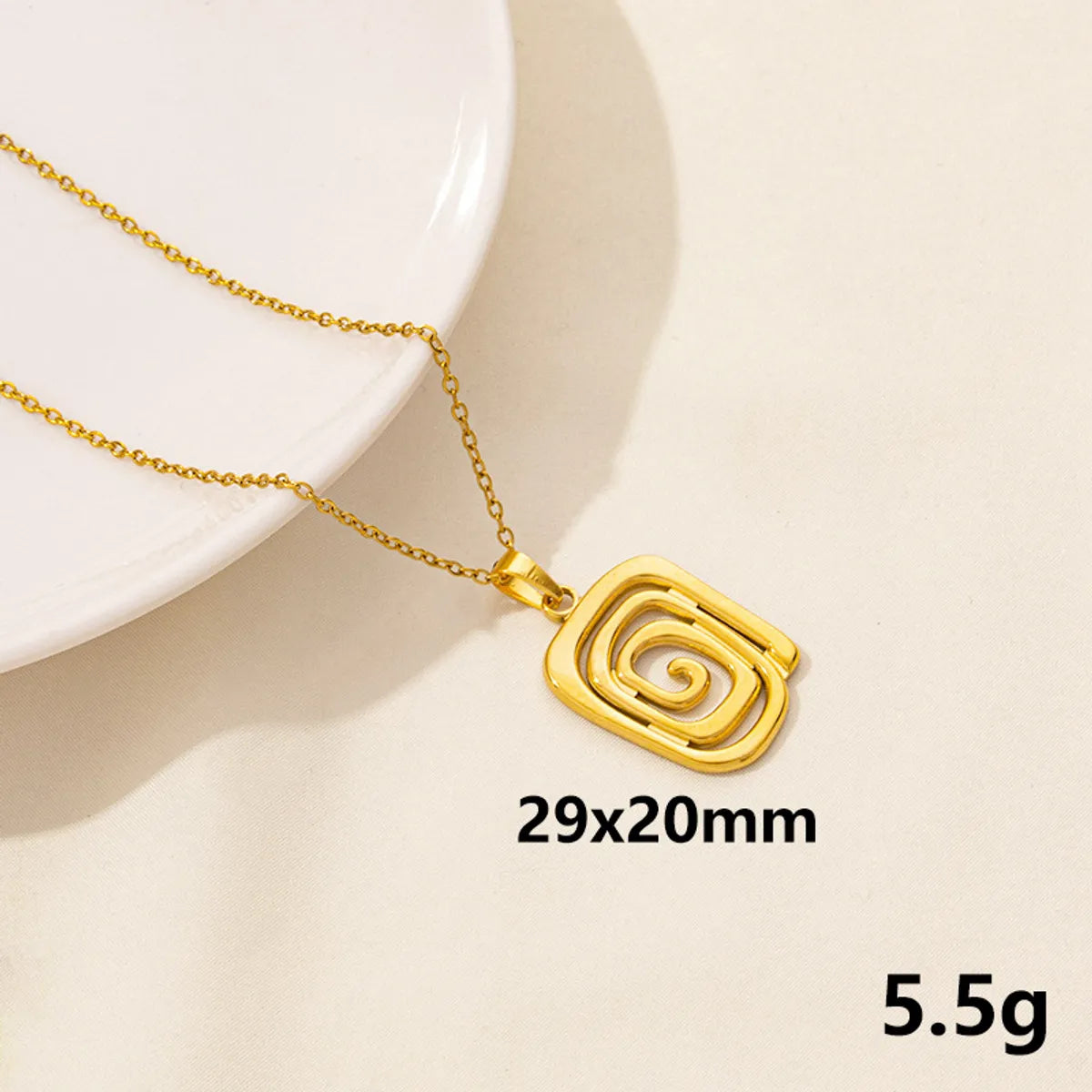 Wholesale Jewelry Marine Style Starfish Conch Fish Tail 304 Stainless Steel Pendant Necklace