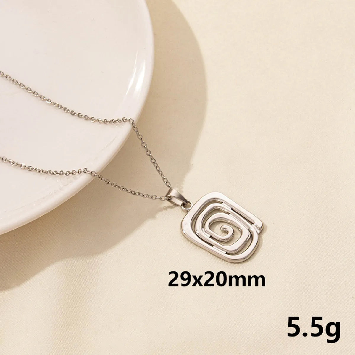 Wholesale Jewelry Marine Style Starfish Conch Fish Tail 304 Stainless Steel Pendant Necklace