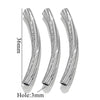Wholesale Jewelry Material Stainless Steel Plated 18K Color Retaining Embossed Tube Beads With Totem Pattern Handmade Accessories