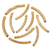 Wholesale Jewelry Material Stainless Steel Plated 18K Color Retaining Embossed Tube Beads With Totem Pattern Handmade Accessories