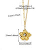 Wholesale Jewelry Medieval Style Imitation Pearl And Stainless Steel Flower Necklace With Electroplating Twist Chain For Women