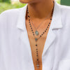 Wholesale Jewelry Men's Hip Hop Personality Geometric Copper Alloy Handmade Cross Pendant Necklace