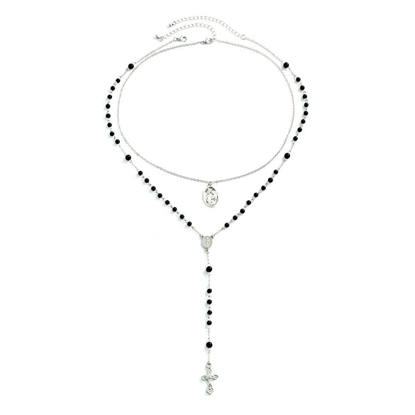 Wholesale Jewelry Men's Hip Hop Personality Geometric Copper Alloy Handmade Cross Pendant Necklace