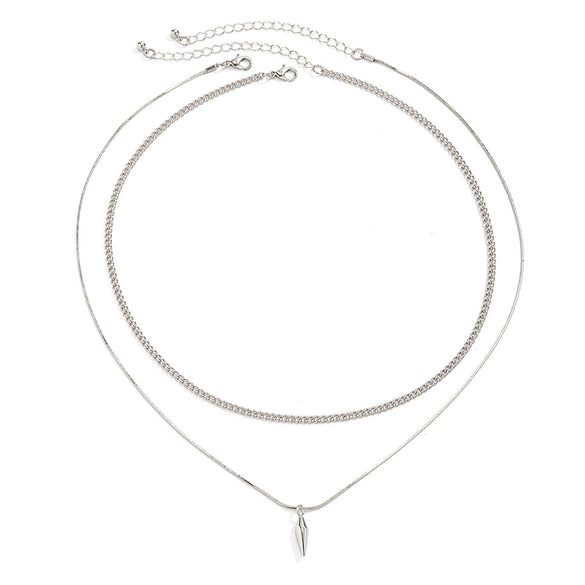 Wholesale Jewelry Men's Hiphop Style Alloy Geometric Pendant Necklace Handmade