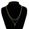 Wholesale Jewelry Men's Hiphop Style Alloy Geometric Pendant Necklace Handmade