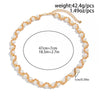 Wholesale Jewelry Men's Imitation Pearl Chain Geometric Style Alloy Pendant Handmade Necklace