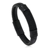 Wholesale Jewelry Men's Leather Alloy Bracelet Retro Geometric Handmade
