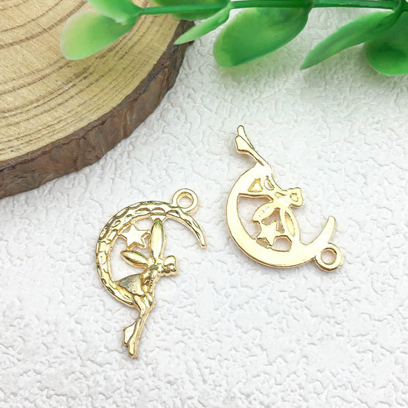 Wholesale Jewelry Mermaid Pendant Zinc Alloy Electroplated Diy Jewelry Accessories