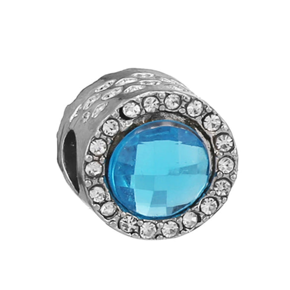 Wholesale Jewelry Metal Alloy Bracelet Accessories Doublesided Diamond Large Hole Beads Hand Ornaments Ocean Star Cutout Loose Beads With Totem Pattern Electroplating Treatment