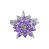 Wholesale Jewelry Metal Alloy Bracelet Accessories Doublesided Diamond Large Hole Beads Hand Ornaments Ocean Star Cutout Loose Beads With Totem Pattern Electroplating Treatment