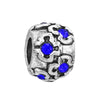 Wholesale Jewelry Metal Alloy Bracelet Accessories Doublesided Diamond Large Hole Beads Hand Ornaments Ocean Star Cutout Loose Beads With Totem Pattern Electroplating Treatment