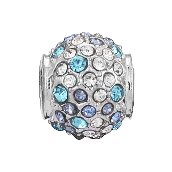 Wholesale Jewelry Metal Alloy Bracelet Accessories Doublesided Diamond Large Hole Beads Hand Ornaments Ocean Star Cutout Loose Beads With Totem Pattern Electroplating Treatment