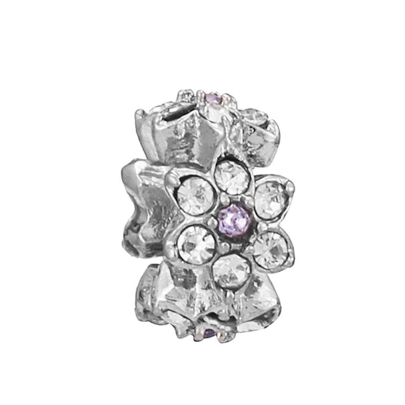 Wholesale Jewelry Metal Alloy Bracelet Accessories Doublesided Diamond Large Hole Beads Hand Ornaments Ocean Star Cutout Loose Beads With Totem Pattern Electroplating Treatment