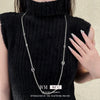 Wholesale Jewelry Metal Alloy Copper Geometric Letters Numbers Text Electroplating Clavicle Chain Necklace For Women