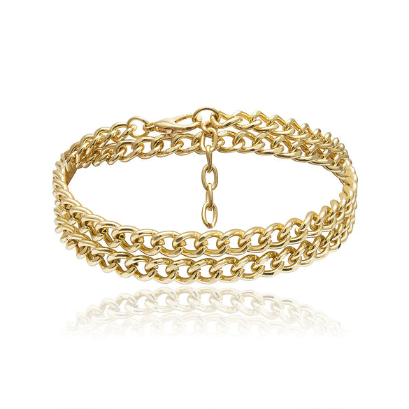 Wholesale Jewelry Metal Geometric Punk Anklet For Women