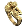 Wholesale Jewelry Metal Love Art Ring Electroplated Unisex