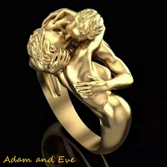 Wholesale Jewelry Metal Love Art Ring Electroplated Unisex
