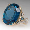 Wholesale Jewelry Metal Opal Heart Shape Diamond Ring For Women