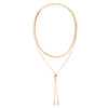 Wholesale Jewelry Metal Snake Bone Chain Geometric Style Electroplating Necklace For Women