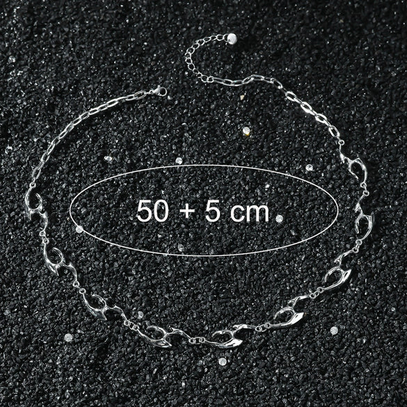 Wholesale Jewelry Metallic Zinc Alloy Irregular Shaped Necklace Electroplating Hip Hop Style Unisex