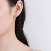 Wholesale Jewelry Microinlaid Zircon Geometric Copper Electroplated Earring