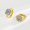 Wholesale Jewelry Microinlaid Zircon Geometric Copper Electroplated Earring