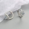 Wholesale Jewelry Microinlaid Zircon Geometric Copper Electroplated Earring