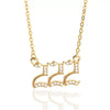 Wholesale Jewelry Microinlay Copper Pendant Necklace With Letters Numbers Text For Women