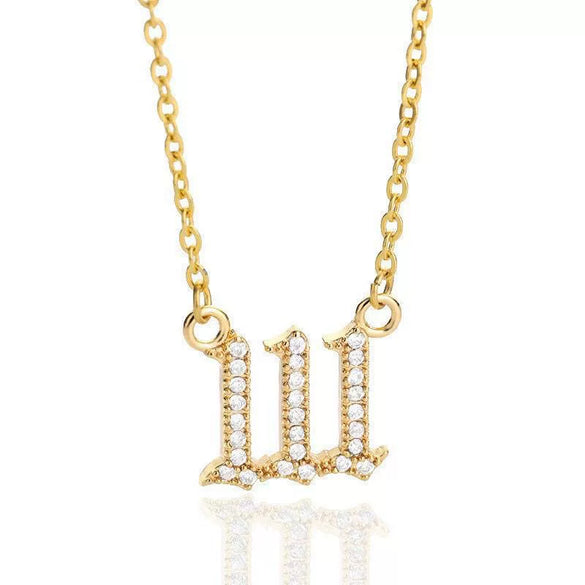 Wholesale Jewelry Microinlay Copper Pendant Necklace With Letters Numbers Text For Women