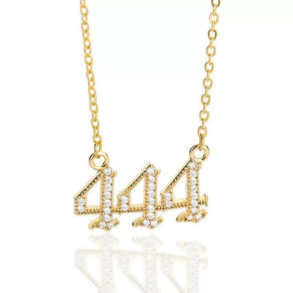 Wholesale Jewelry Microinlay Copper Pendant Necklace With Letters Numbers Text For Women