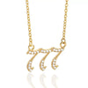 Wholesale Jewelry Microinlay Copper Pendant Necklace With Letters Numbers Text For Women