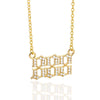 Wholesale Jewelry Microinlay Copper Pendant Necklace With Letters Numbers Text For Women