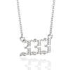Wholesale Jewelry Microinlay Copper Pendant Necklace With Letters Numbers Text For Women