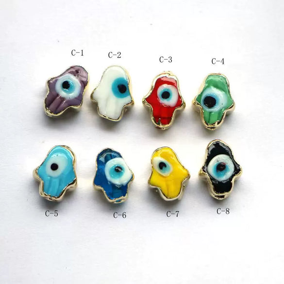 Wholesale Jewelry Mini Oildrip Glass Eye Bead Copper Jewelry Accessories