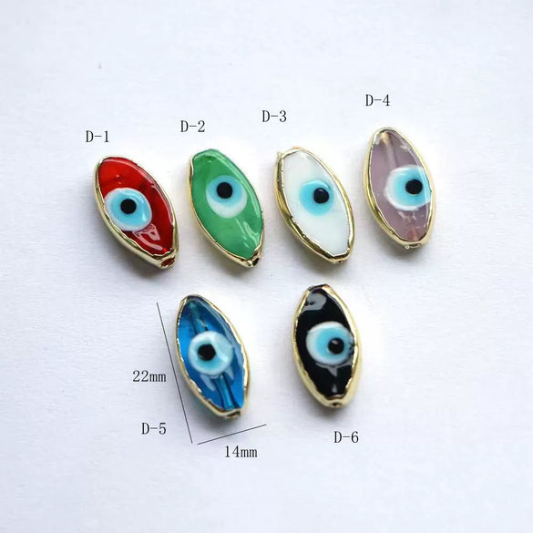 Wholesale Jewelry Mini Oildrip Glass Eye Bead Copper Jewelry Accessories