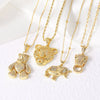 Wholesale Jewelry Minimalist Animal Pendant Necklace Copper Electroplating