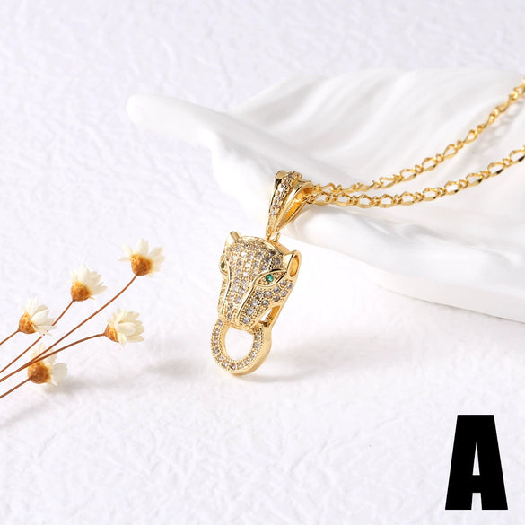 Wholesale Jewelry Minimalist Animal Pendant Necklace Copper Electroplating
