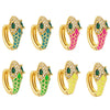 Wholesale Jewelry Minimalist Animal Zodiac Copper Earrings Set With Zircon For Women