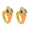 Wholesale Jewelry Minimalist Animal Zodiac Copper Earrings Set With Zircon For Women