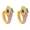 Wholesale Jewelry Minimalist Animal Zodiac Copper Earrings Set With Zircon For Women