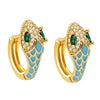 Wholesale Jewelry Minimalist Animal Zodiac Copper Earrings Set With Zircon For Women
