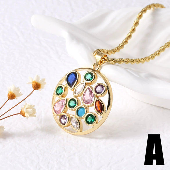 Wholesale Jewelry Minimalist Copper Goldplated Star Shape Pendant Necklace