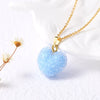 Wholesale Jewelry Minimalist Copper Heart Shape Pendant Necklace With O Chain Electroplating For Women